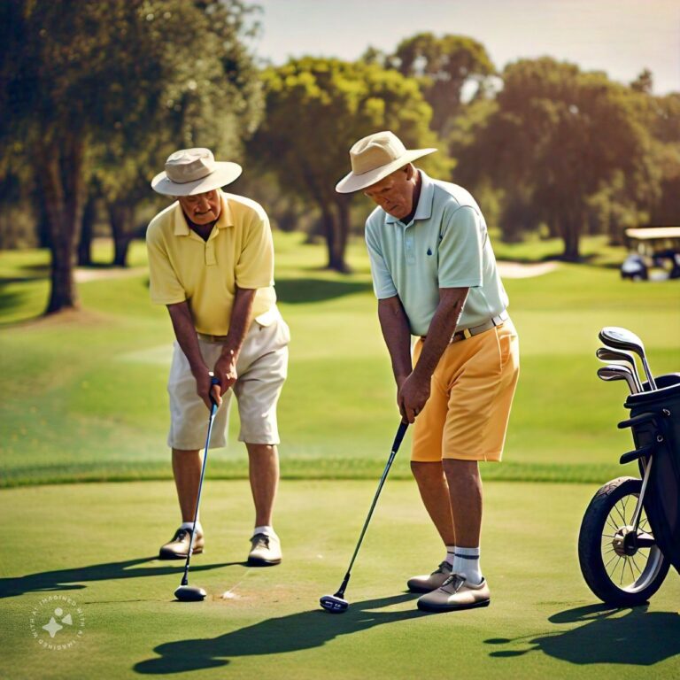 A Couple Of Old Guys Were Golfing