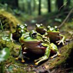 A Group Of Frogs Was Traveling Through The Woods