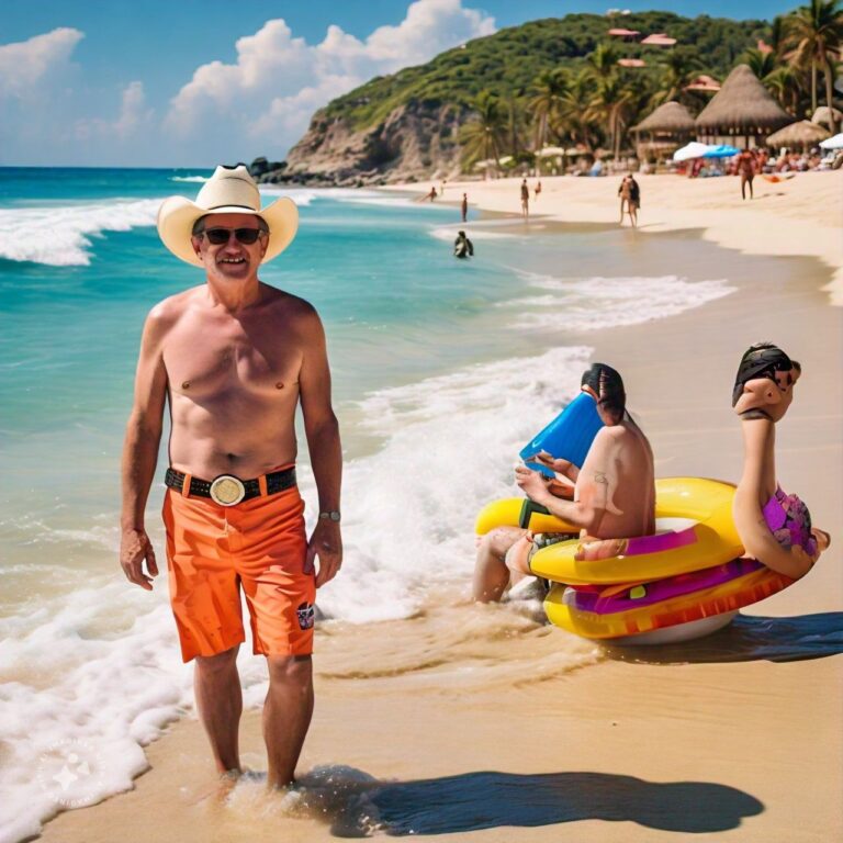 A Man From Texas Is Vacationing In Mexico