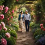 A Married Couple Was Walking Through A Garden