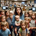 A Woman With 15 Kids In Downtown Welfare Office